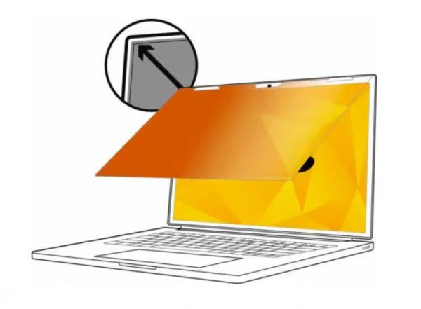 3M Gold Privacy Filter for 15.6" Laptop with 3M COMPLY Flip Attach, 16:9 3M