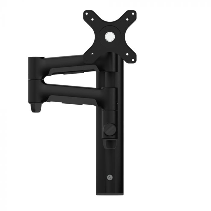 Atdec AWMS-46W35 Single monitor arm channel wall mount Black