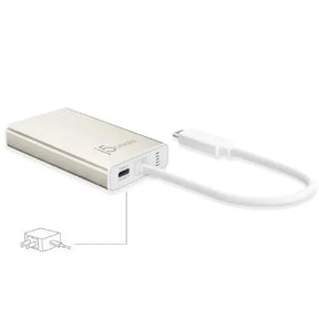 J5create JCA374 USB-C TYPE-C Multi adapter - (USB-C to 2 x USB 3.0, Gigabit Ethernet port, HDMI, USB-C PD Pass through Power Delivery port)