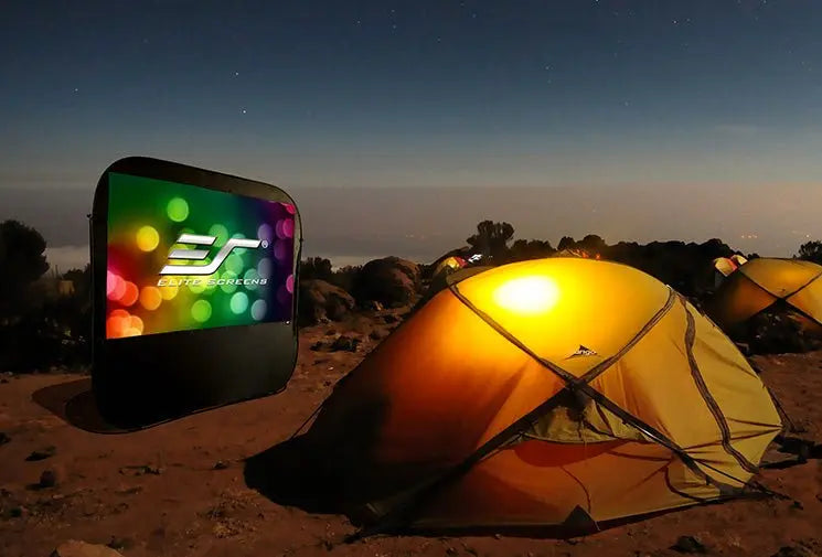 Elite Screens Pop Up-Cinema Portable Projectors Screens Masters Voice Audio Visual