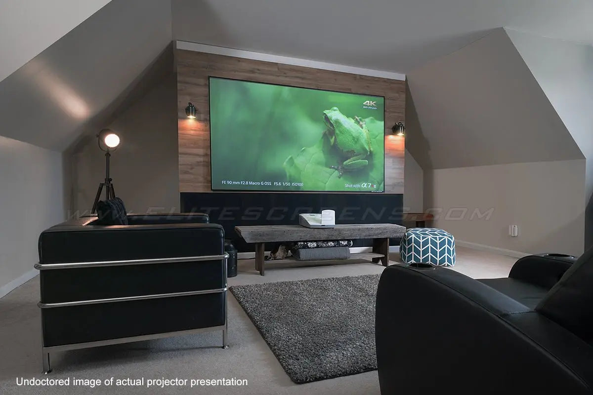 Ultra Short Throw Projector Screens -  Perfect for rooms with Ambient Light Masters Voice Audio Visual