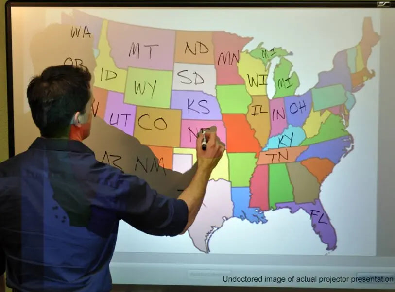 Whiteboard Projector Screen Masters Voice Audio Visual