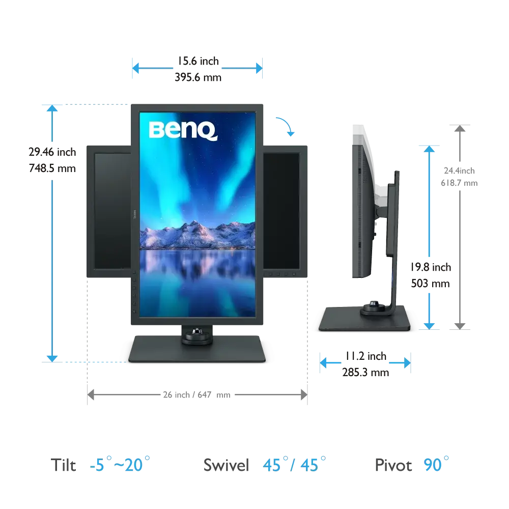 BenQ  SW271C | 32" 4K 99% Adobe RGB USB-C Photography Monitor 