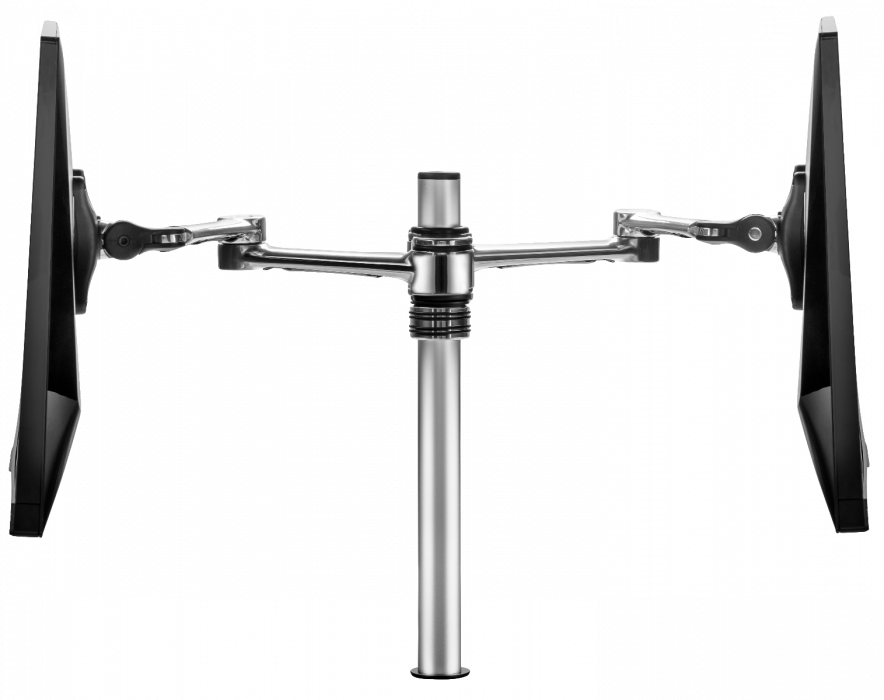 Atdec Dual Arm Desktop Monitor Mount BLK