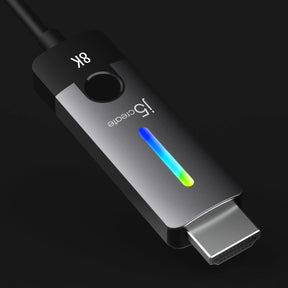 J5create JCC157 USB-C to HDMI 2.1 8K Cable (1.8m) -  Windows / macOS / Chrome OS Compatible - RGB light indicator for gaming setups J5CREATE