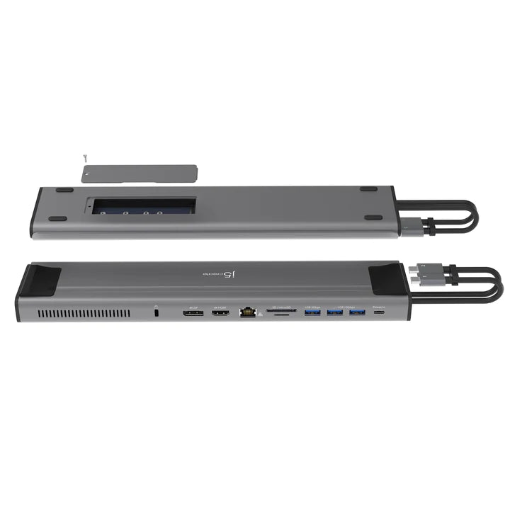 J5Create JCD552 M.2 NVMe SSD USB-C Dual 4k Docking Station J5CREATE