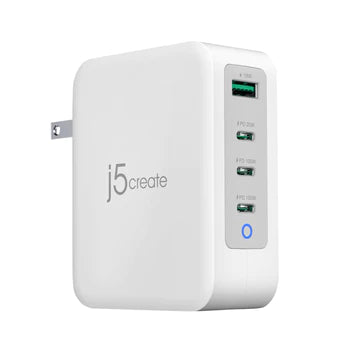 J5create JUP43130 130W GaN USB-C 4-Port Charger 
