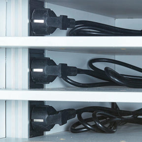 Lyte 16 Multi Door  individual charging compartments include access to a power socket 