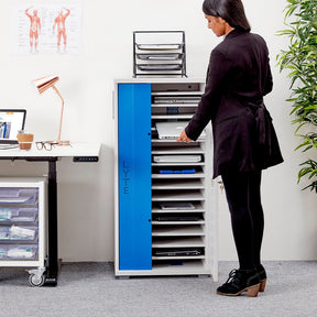 Lyte 16 Single Door  ndividual device compartments that store devices horizontally