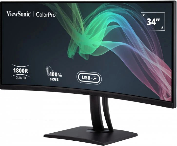 ViewSonic VP3481 34" Curved Monitor with Docking Station