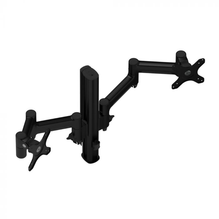 Atdec AWM Dual monitor arm Monitor solution - 460mm articulating arms - 400mm post - Grommet clamp - blac