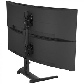 Atdec Freestanding heavy duty dual vertical monitor mount