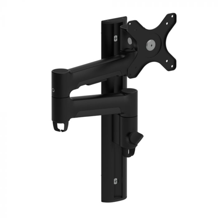  Atdec AWMS-46W35 Single monitor arm channel wall mount Black