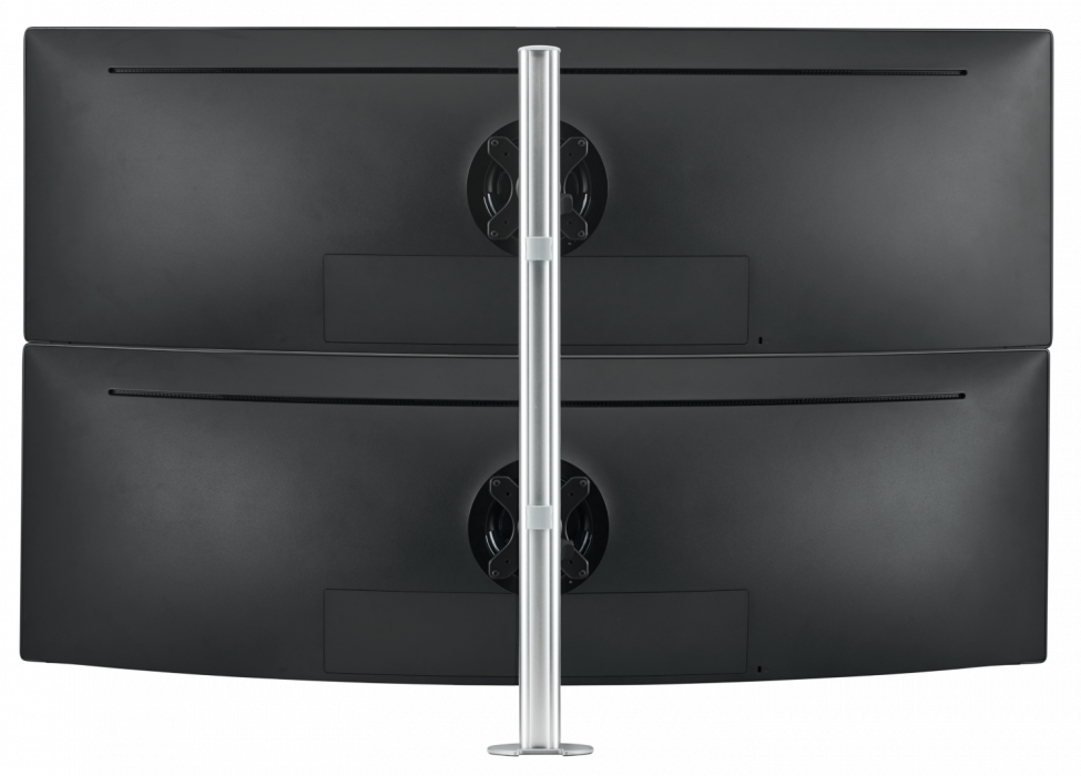 Atdec AWMS-2-LTH75 - Dual Monitor Mount, Curved Monitors Silver