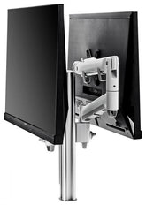 Atdec AWM Dual monitor arm solution - dynamic arms - 400mm post - F Clamp - black