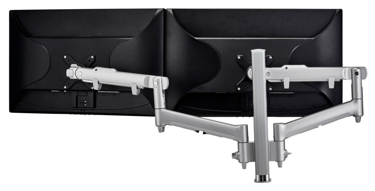 Atdec AWM Dual monitor arm solution - dynamic arms - 400mm post - bolt - Silver