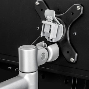 Atdec AWMS-46W35 Single monitor arm channel wall mount Silver