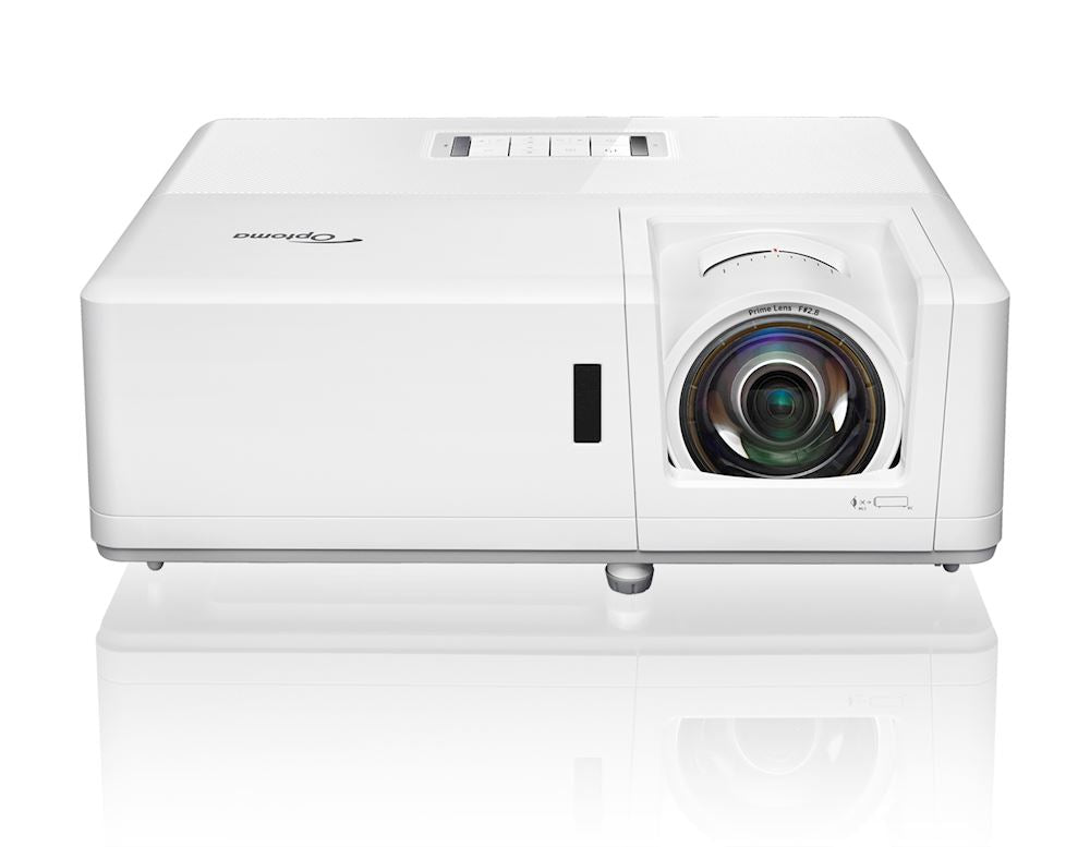Compact high brightness short throw laser projector The ZH406ST is a compact short throw Full HD 1080p DuraCore laser projector.