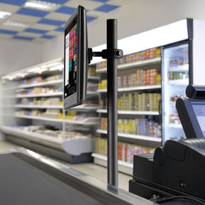 Atdec 420mm long Single monitor POS display mount - includes one QuickShift Donut