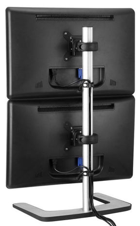 Atdec VFS-DV Freestanding Dual Stack Monitor Vertical Stand
