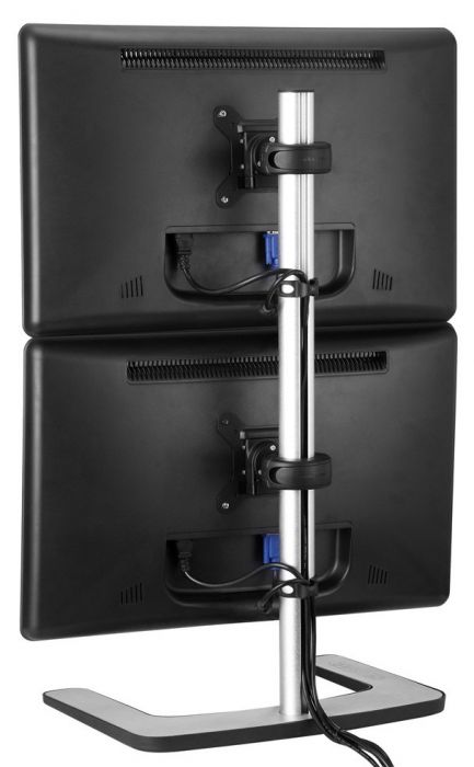 Atdec VFS-DV Freestanding Dual Stack Monitor Vertical Stand