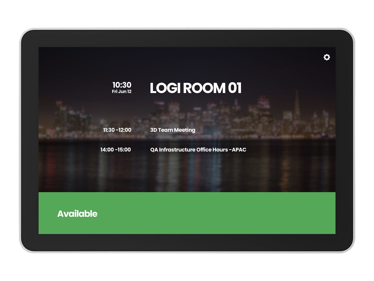Logitech Tap Scheduler - Zoom Certified, Certified for Microsoft Teams - white