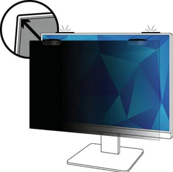 3M Privacy Filter for 24" Monitor with 3M COMPLY Magnetic Attach, 16:10 L_13PF240W1EM
