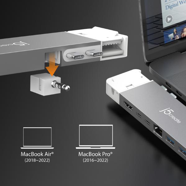 J5create JCD395 4K60 Pro USB4 Hub with MagSafe Kit