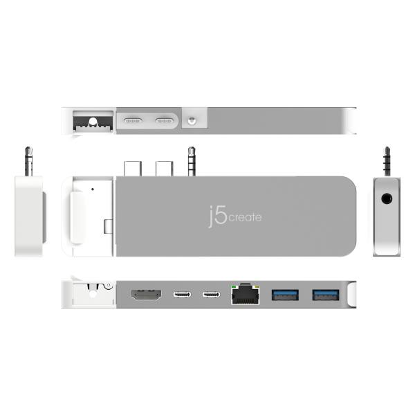 J5create JCD395 4K60 Pro USB4 Hub with MagSafe Kit