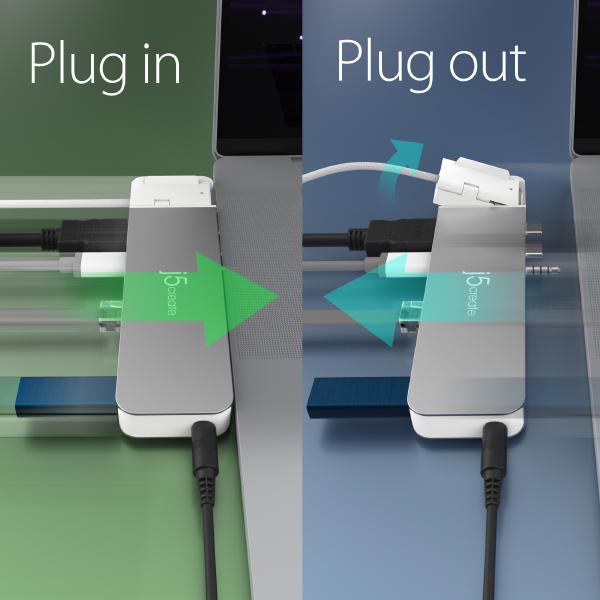 J5create JCD395 4K60 Pro USB4 Hub with MagSafe Kit