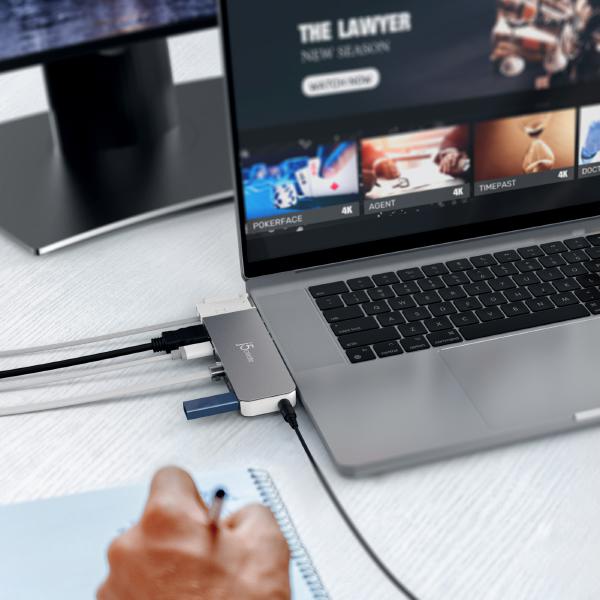 J5create JCD395 4K60 Pro USB4 Hub with MagSafe Kit
