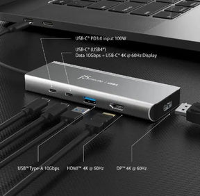 J5create JCD401 USB4 Dual Display 4K Multi-Port Docking Hub
