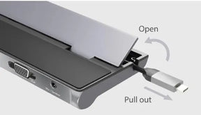 J5create JCD543P USB-C Triple Display Docking Station with 100W PD adaptor