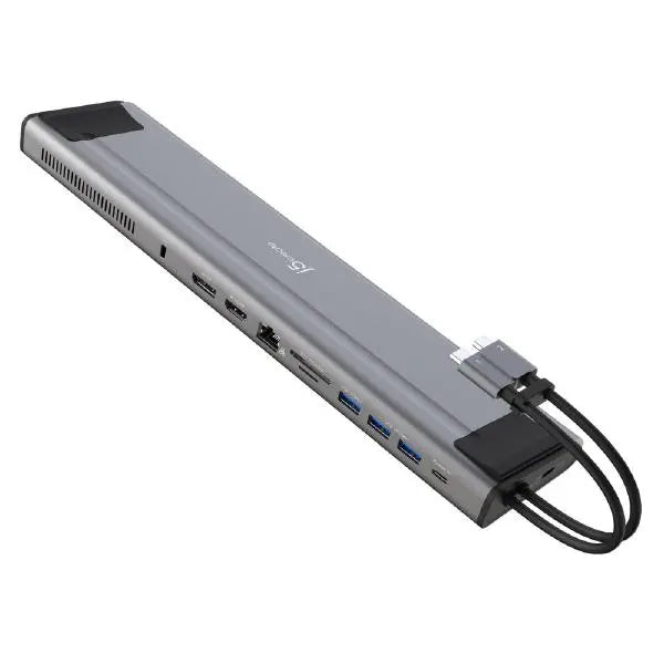 J5Create JCD552 M.2 NVMe USB-C  Docking Station (Comp:MacBook Pro/Air & Windows) 1xUSBc, 1xHDMI,1xDP, 1xUSBc PD3.0, 2xUSB-A 3.2, 1xRJ45,1xSDslots