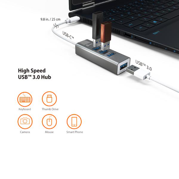 J5create JCH344 USB-C 4-Port USB Hub
