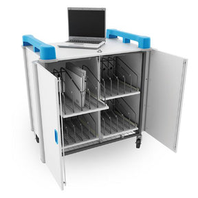 LapCabby 20-Device Mobile AC Charging Trolley - Laptops Chromebooks