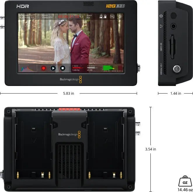 Blackmagic Video Assist 5" 12G HDR Professional Monitoring - Masters Voice Audio Visual