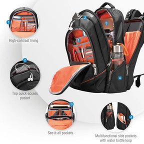Everki 16" Flight Backpack, Checkpoint Friendly (Laptop bag suitable for laptops from 15.6" to 16") - Masters Voice Audio Visual