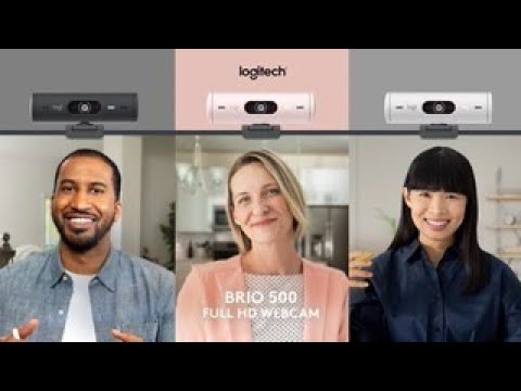Logitech BRIO 500 Full HD USB-C Webcam with RightLight 4 with HDR - Graphite