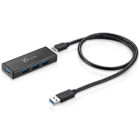 J5create JUH340 USB 3.0 4-port hub with 5V power adaptor - Masters Voice Audio Visual