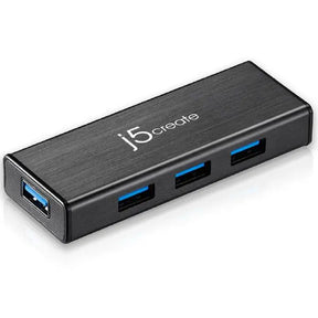 J5create JUH340 USB 3.0 4-port hub with 5V power adaptor - Masters Voice Audio Visual