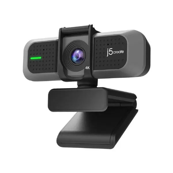 J5create USB 4K Ultra HD Webcam Model_ JVU430 - Support 4K at 30FPS or 1080P at 60FPS - Ideal for Live streaming - Masters Voice Audio Visual