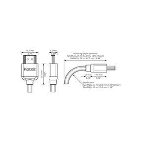Kordz R3 HDMI High Speed with Ethernet HDMI Cable - Masters Voice Audio Visual