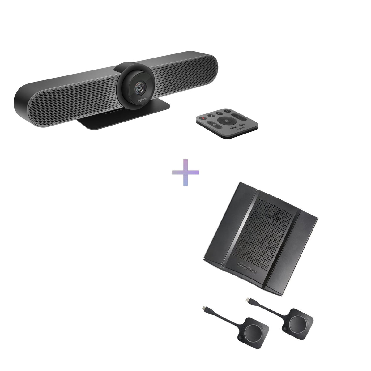 Logitech Meetup with Barco Clickshare CX50 Conference Set - Small Room - Masters Voice Audio Visual