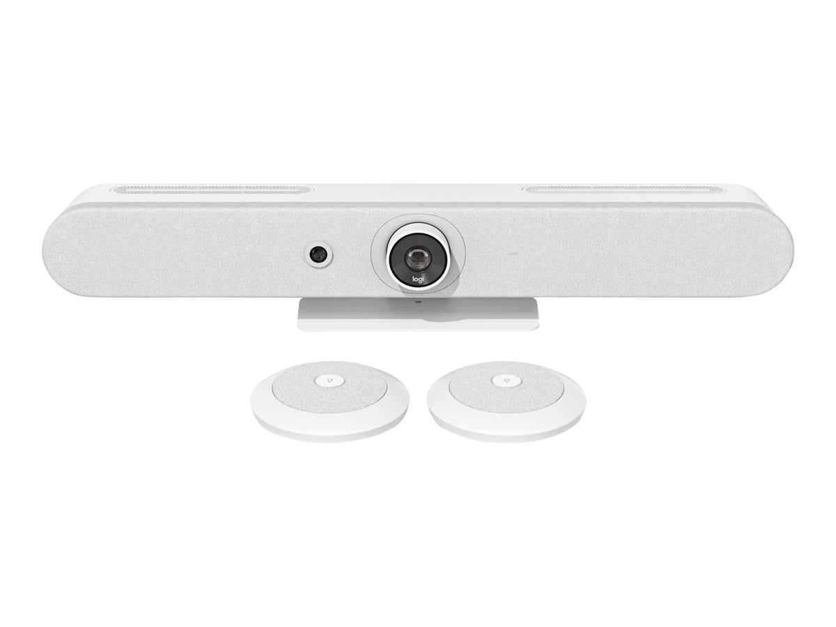 Logitech Rally Bar Mini - Zoom Certified, Certified for Microsoft Teams - white - Masters Voice Audio Visual