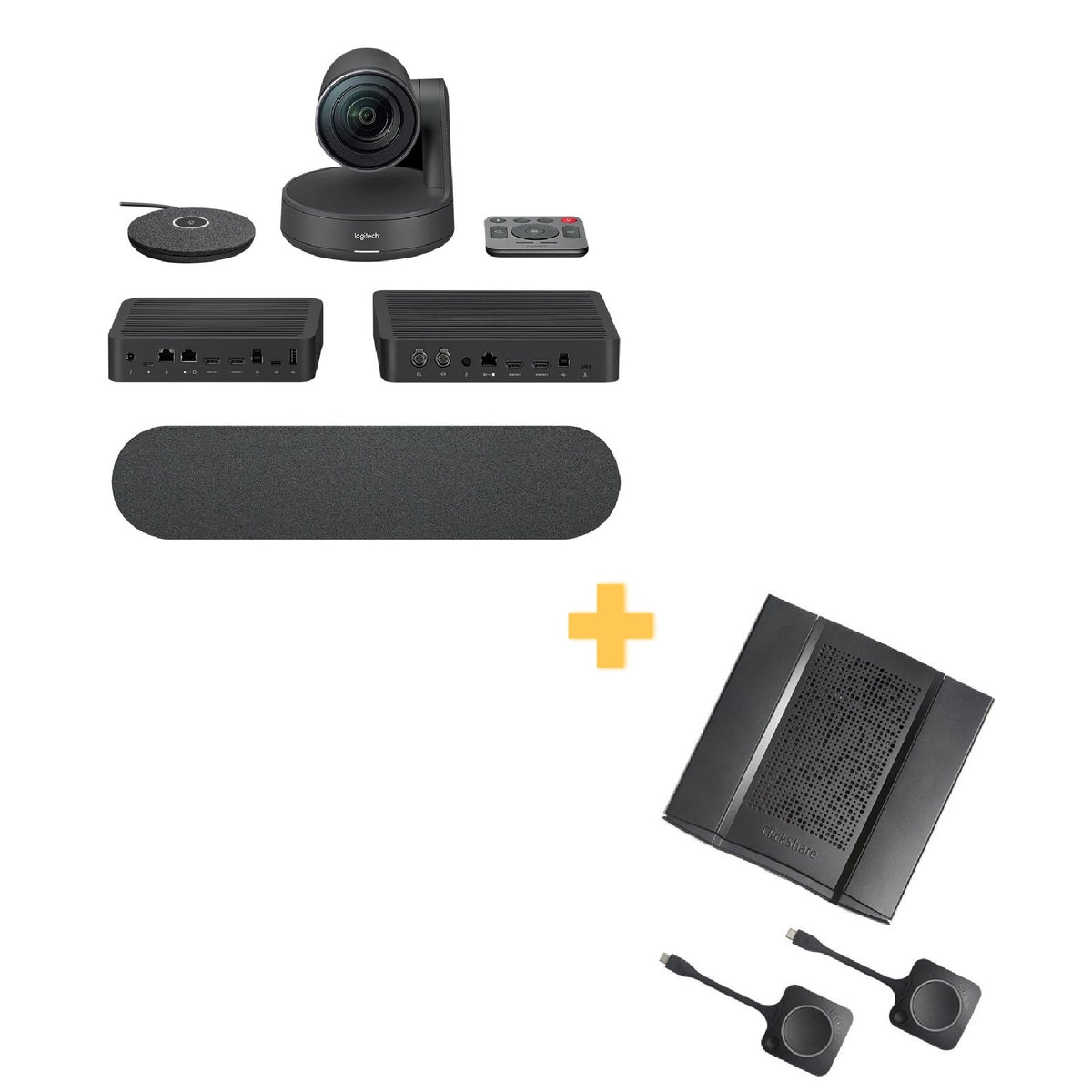 Logitech Rally Plus Conference Kit with Barco Clicksahre CX50 - Masters Voice Audio Visual