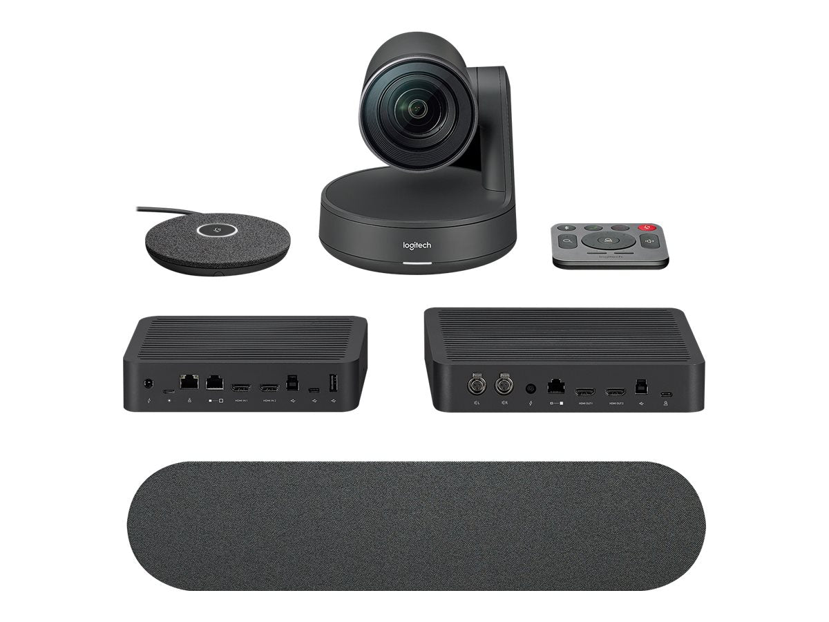 LOGITECH RALLY ULTRA HD CONFERENCE SYSTEM KIT, CAMERA (1),HUB(2),SPEAKER(1), MIC POD(1),