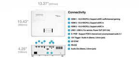 Optoma UHZ45 4K Home Theatre Laser Projector Optoma
