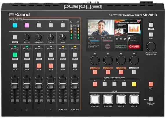 Roland Direct Streaming AV Mixer SR-20HD - Everything needed to Switch and Stream